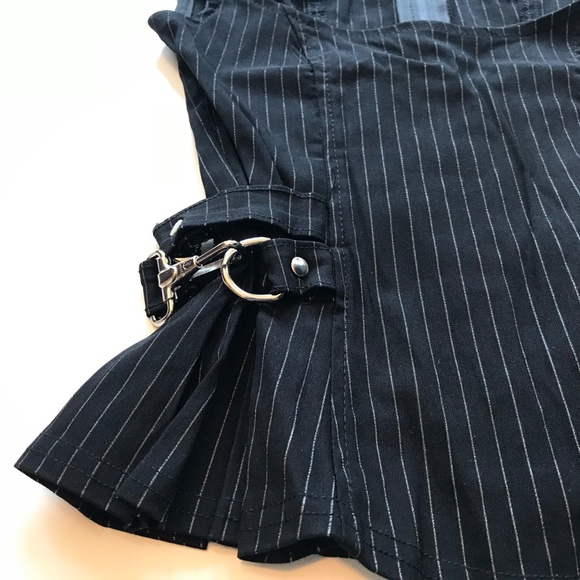 Gangsta Pranksta Pinstripe Keyhole Top - Picture 3 of 8